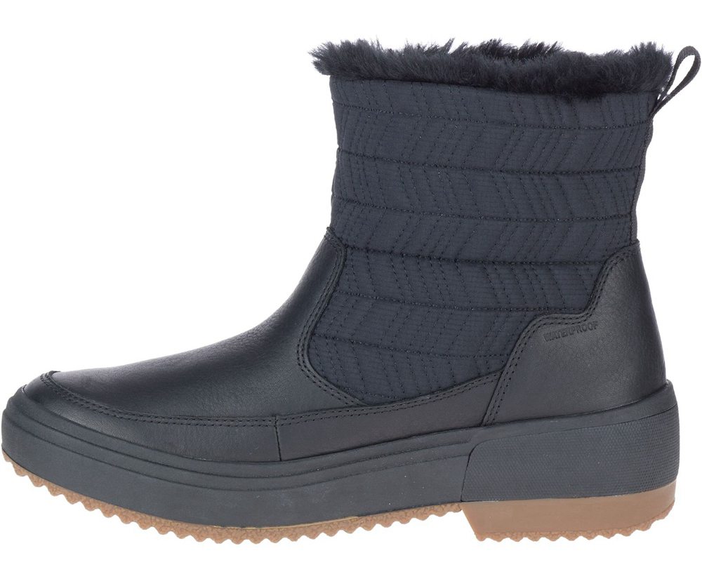 Botas Senhora - Merrell Haven Bluff Polar Waterproof - Pretas - NQE304215